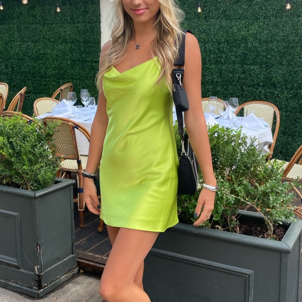 Lime Green Sleeveless Dress